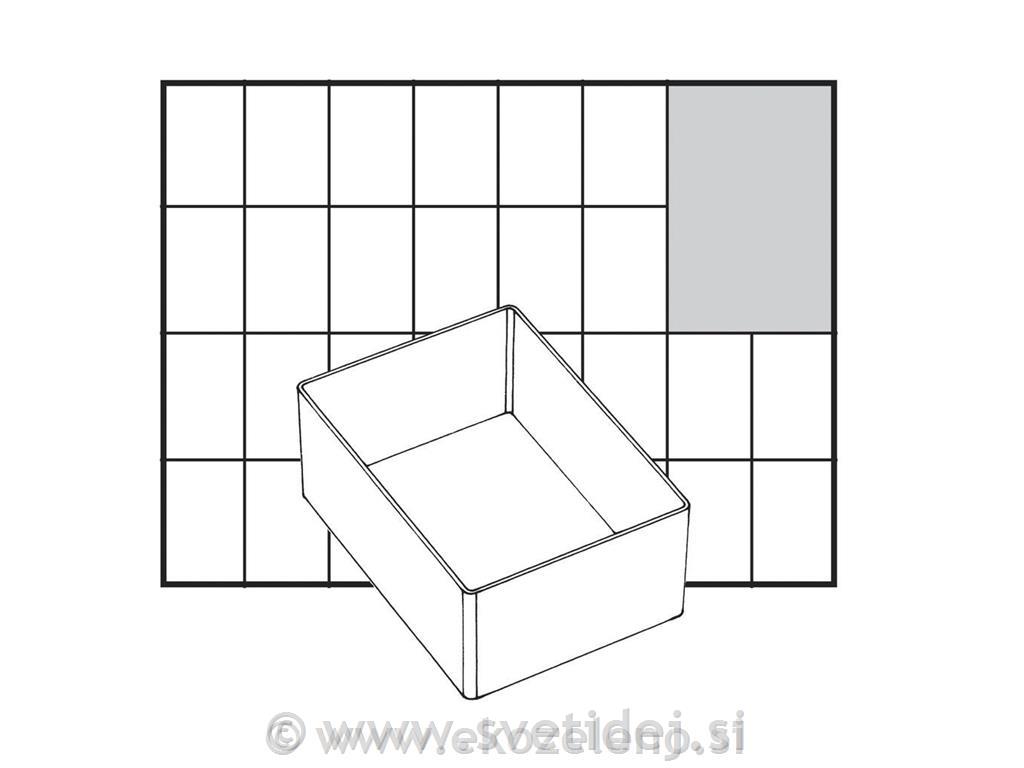 Predalček plastičen, 109x79x47 mm