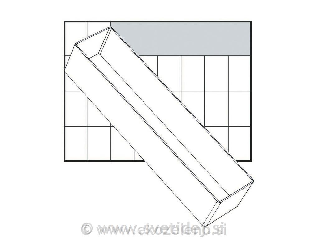 Predalček plastičen, 235x55x47 mm
