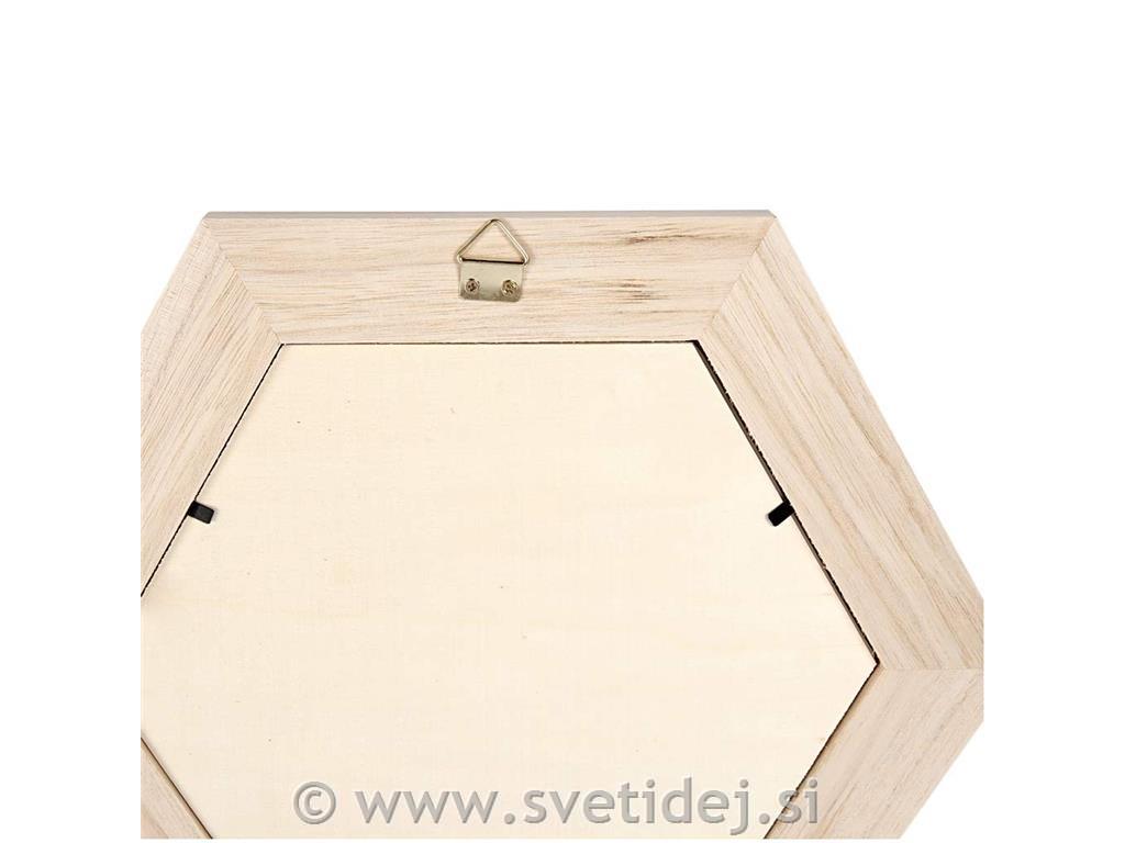 Lesen okvir s steklom 26x26 cm, notr.18x