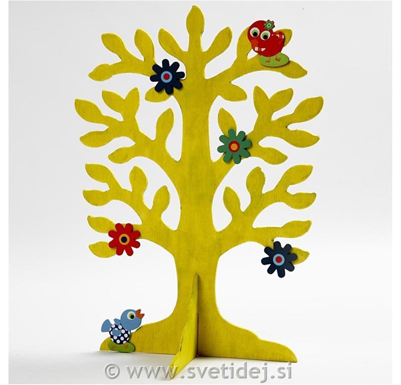 Leseno drevo 21,5 cm, set 10