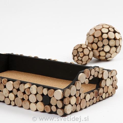 Leseni pladenj, 30x17x5 cm