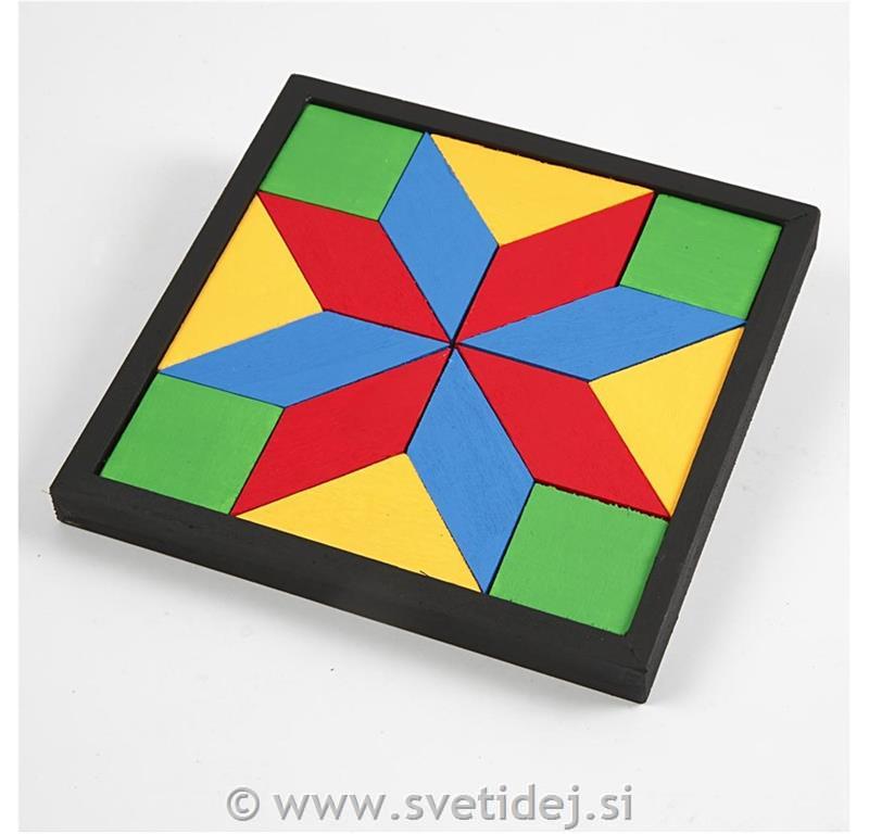 Lesene sestavljanke 13-17,5 cm, set 6