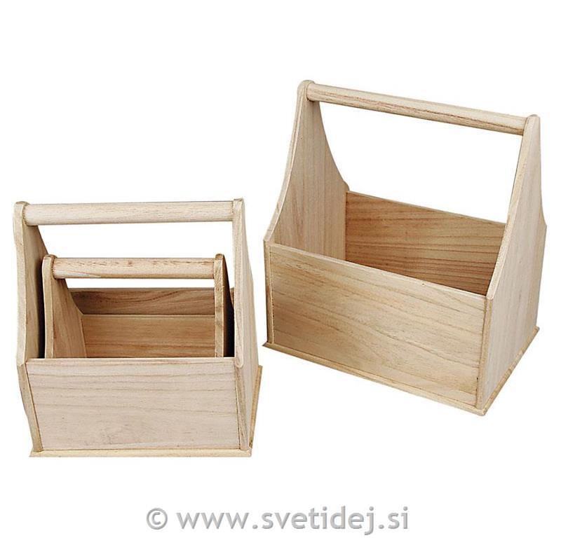 Leseni zabojčki, set 3