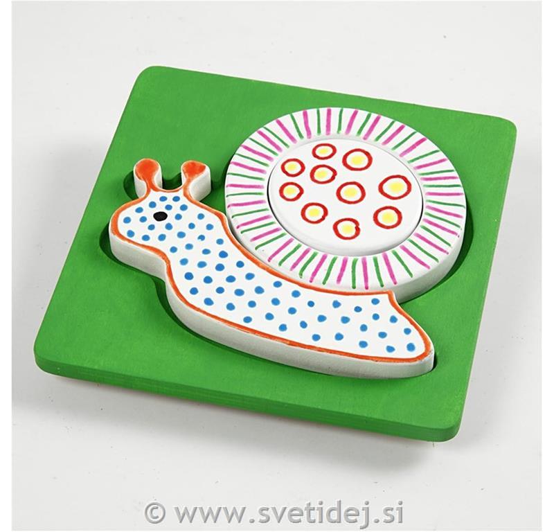 Lesene sestavljanke 15x15 cm, set 8