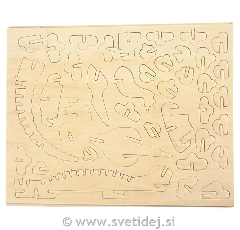 Sestavljanka krokodil 18x22 cm