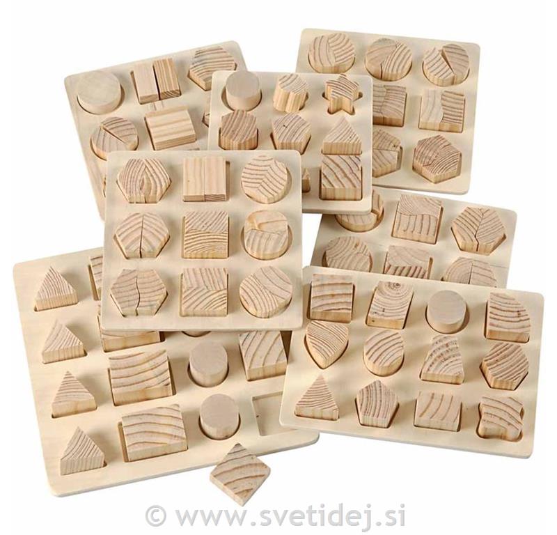 Lesene sestavljanke, set 7