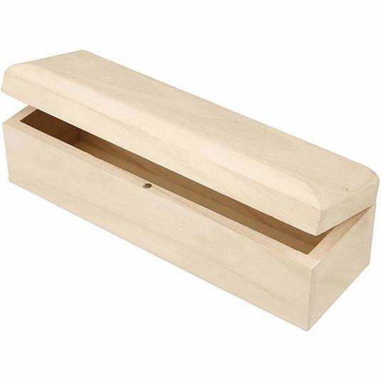 Lesena škatla z magnetom , 20x6x6 cm