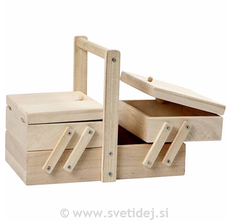 Škatla za šivalni pribor 24x16,3x19 cm