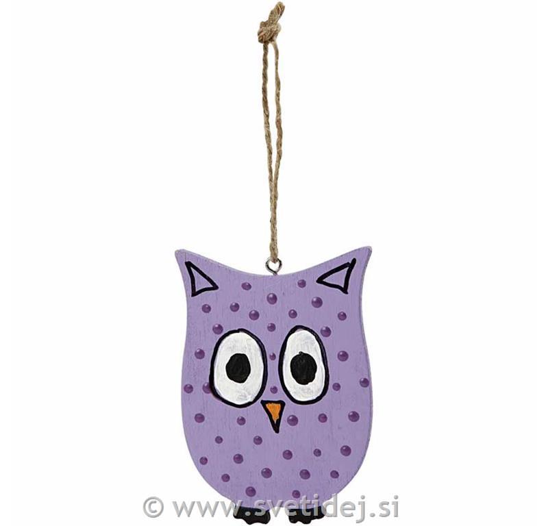 Leseni obeski 8-10 cm, set 6