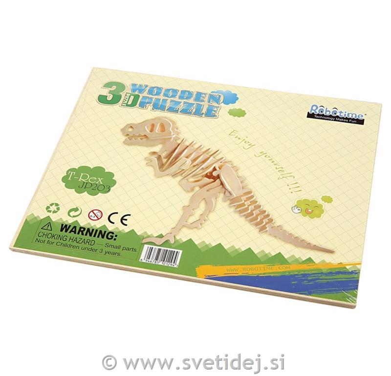 Lesena sestavljanka dinozaver, 44x8x23