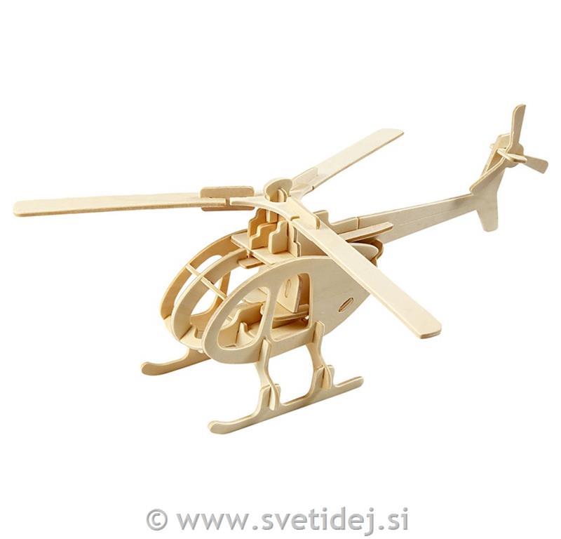 Lesena sestavljanka helikopter,26x14x26
