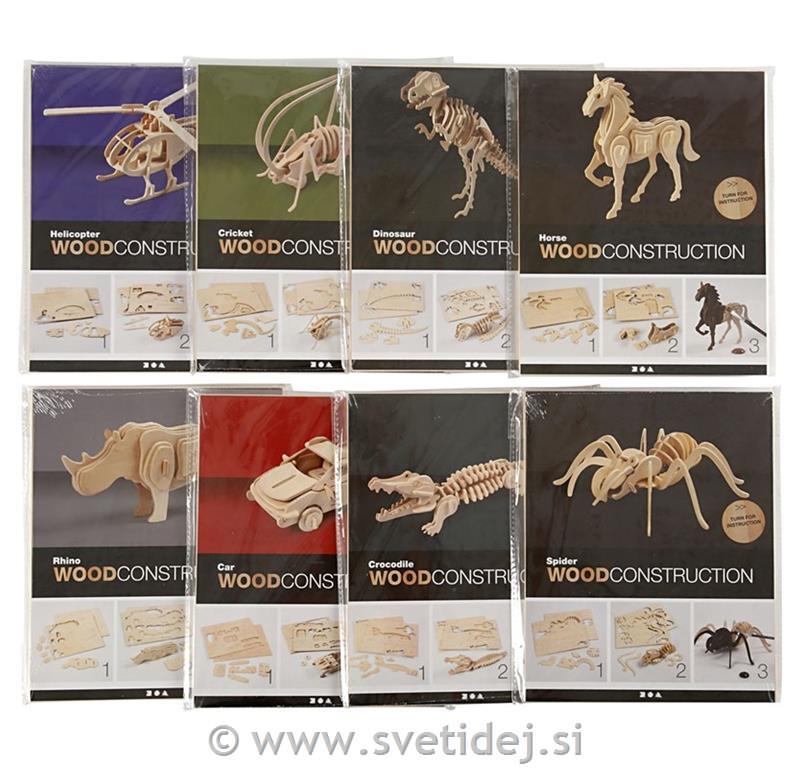 Lesene sestavljanke set 8