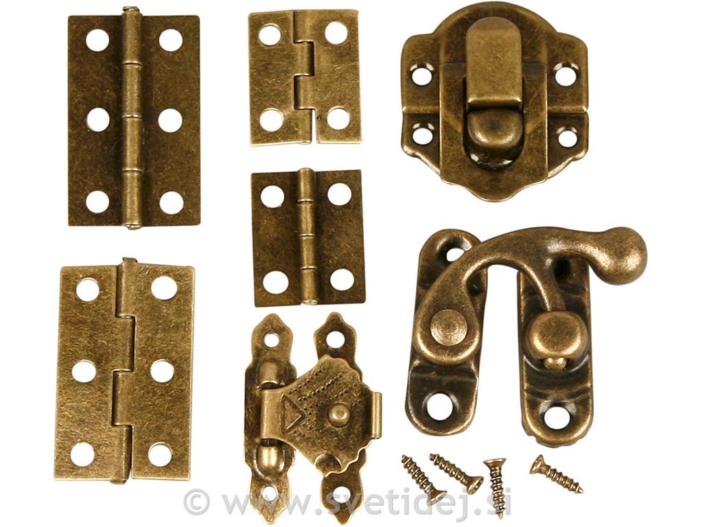 Male sponke za skrinje, 30-45 mm, set 15