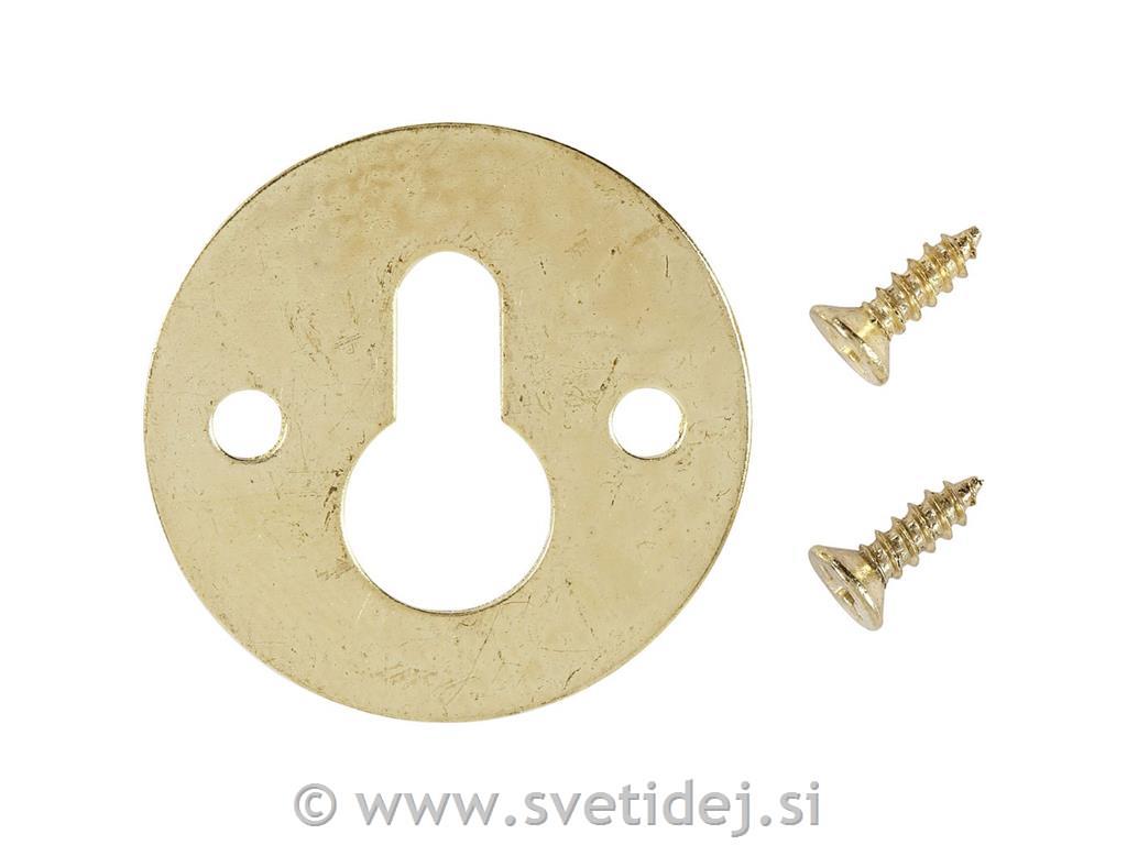Kovinski del 23 mm, zlat, set 10