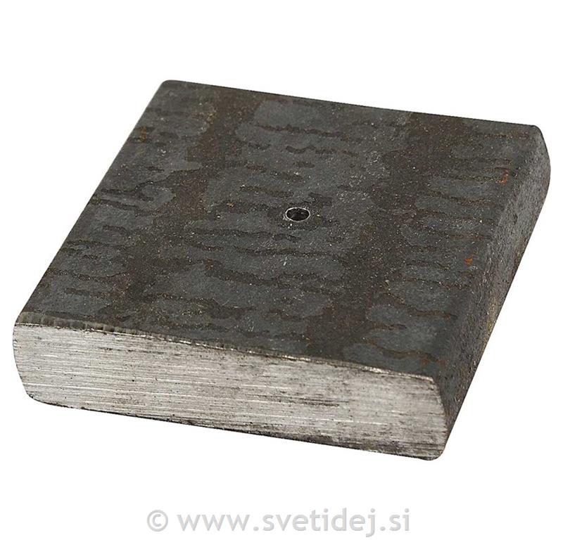 Kovinski podstavek, 4x4x1 cm