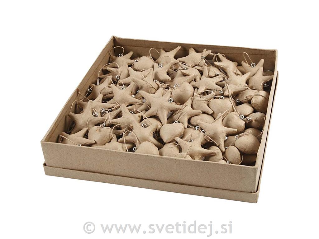 Obeski božični 5+8 cm, set 120