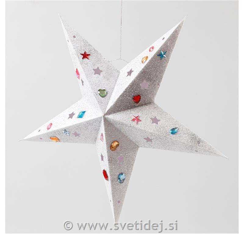Zvezda iz kartona 20 cm, set 12