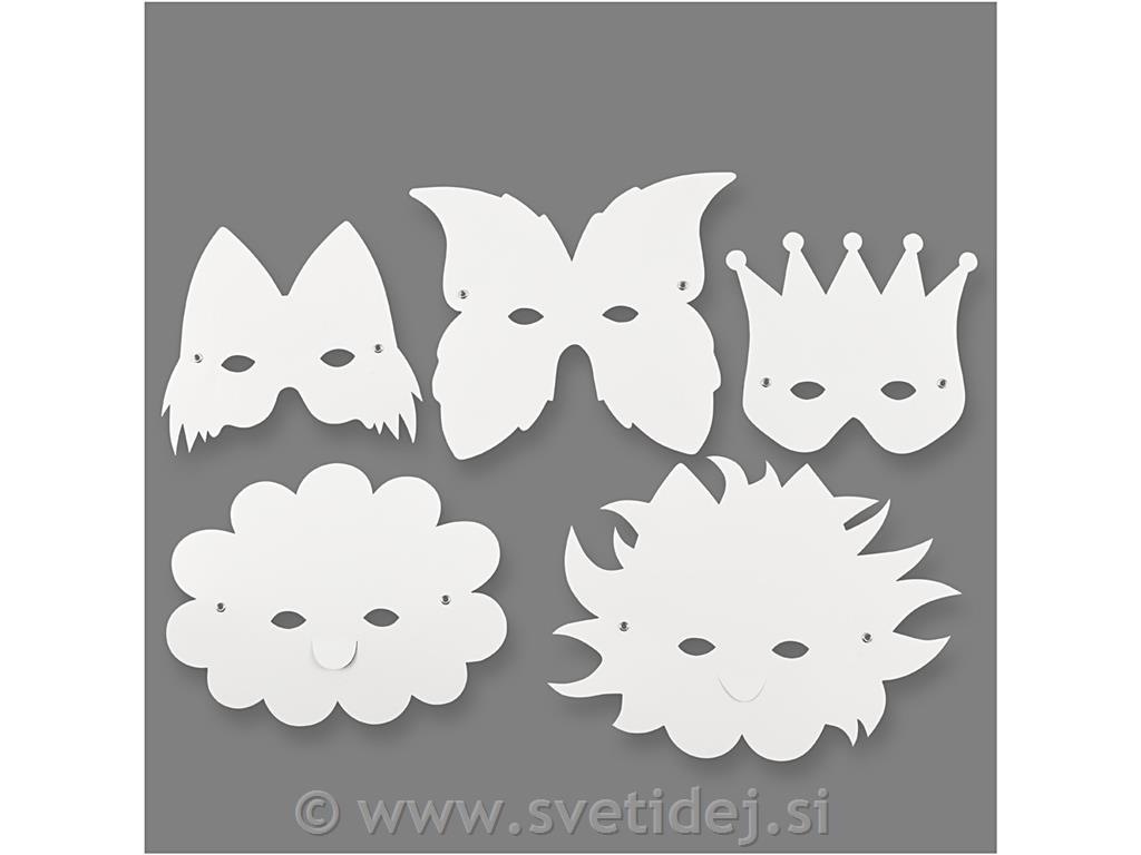 Maske fantazijske 15-20 cm, set 5