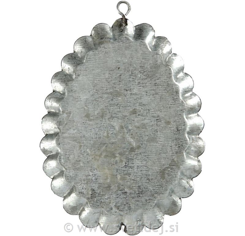 Kovinski obesek 9,8x7,5 cm, set 3