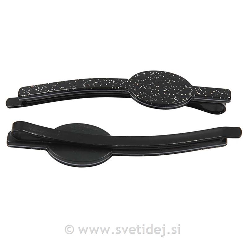 Sponke za lase barvne, 6 cm, set 10