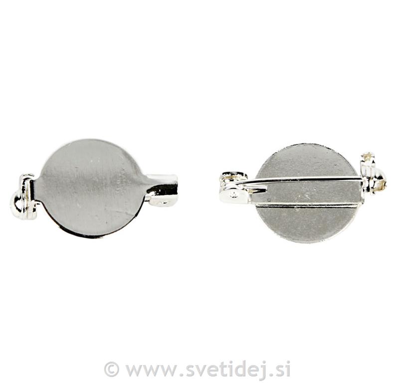 Broška s ploščico, 20 mm set 5