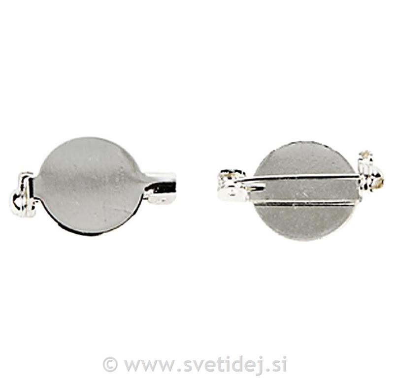 Broška s ploščico, 20 mm, set 100