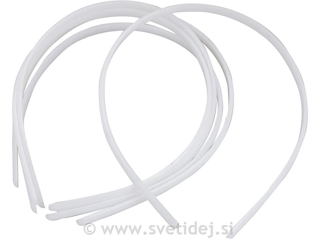 Obroč za lase, 7 mm, set 20