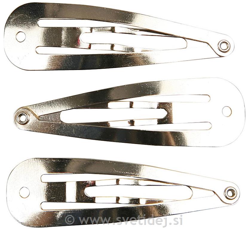 Sponka za lase, 14x45 mm, set 10