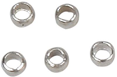 Stop perle, srebrne, 2 mm, set 100