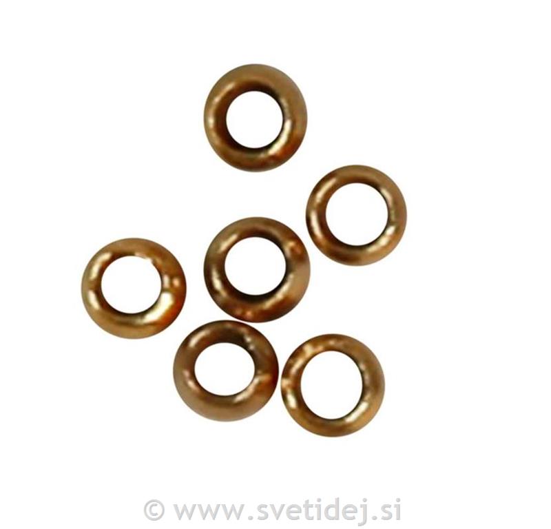 Stop perle, zlate, 2 mm, set 100