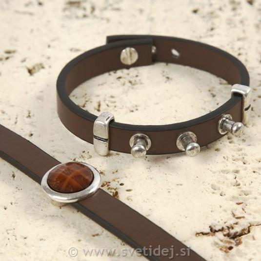 Vezni del 6x14 mm, antik srebrn, set 5