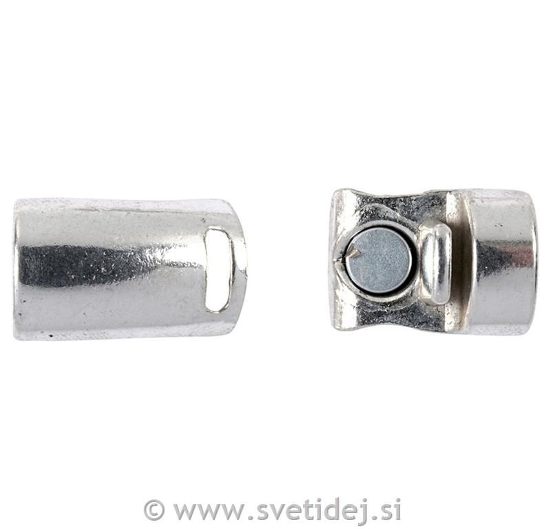 Sponka magnetna 26 mm, antik srebrna