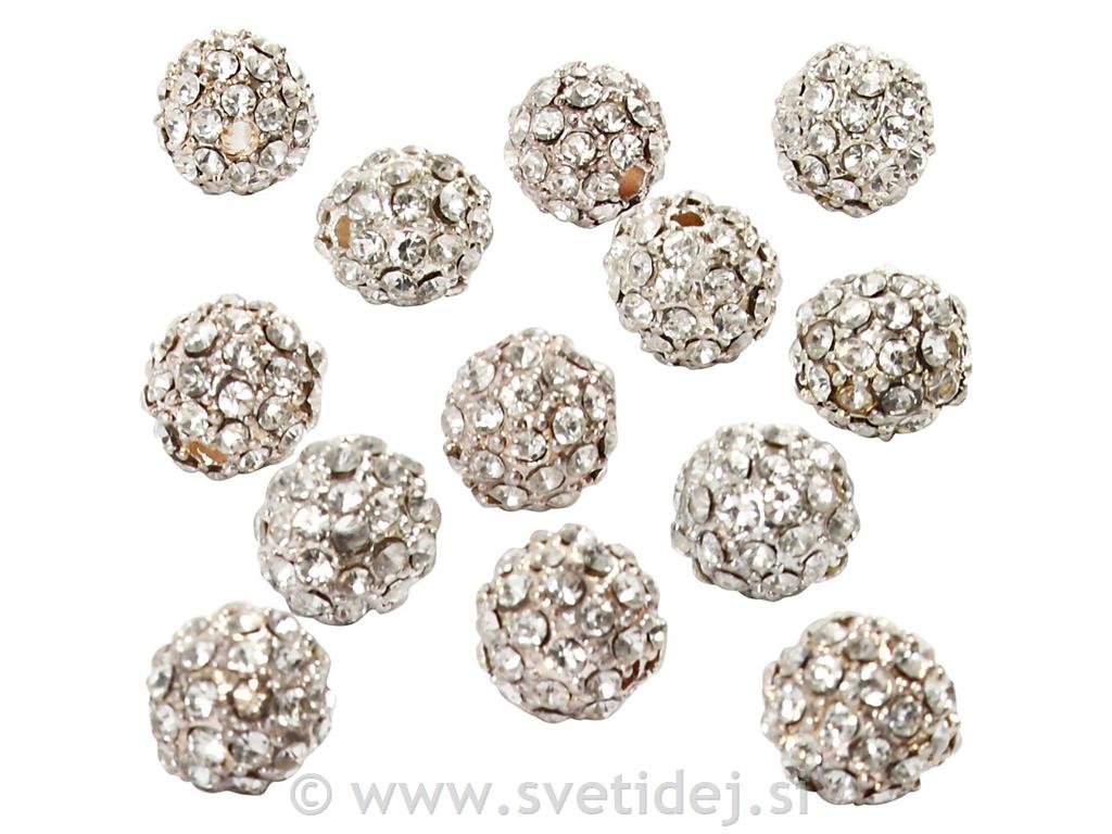 Kristalne perle, 10 mm, set 3