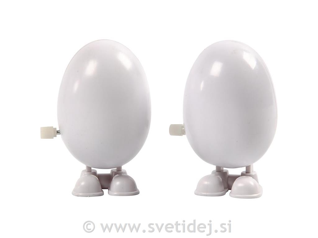 Gibljivo jajce za skakanje 7 cm,set 2