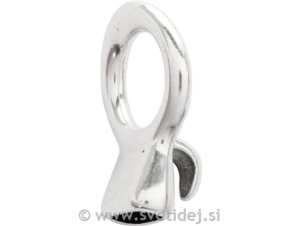 Sponka 35x20 mm, srebrna