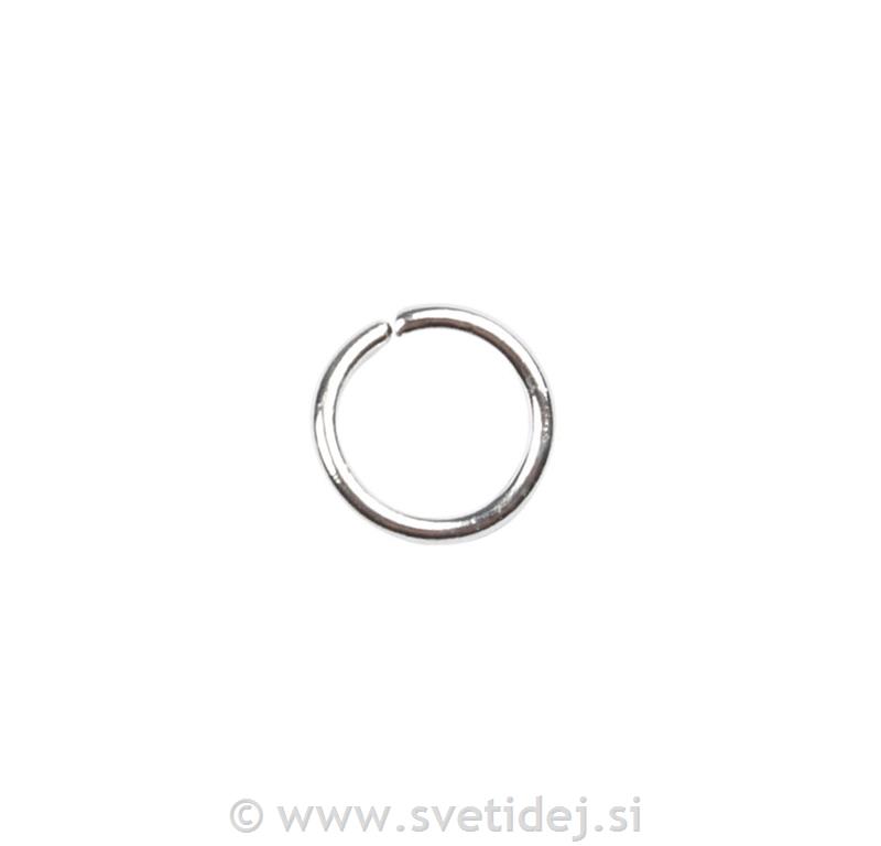 Obročki za nakit, srebrni0,7 mm, set 500