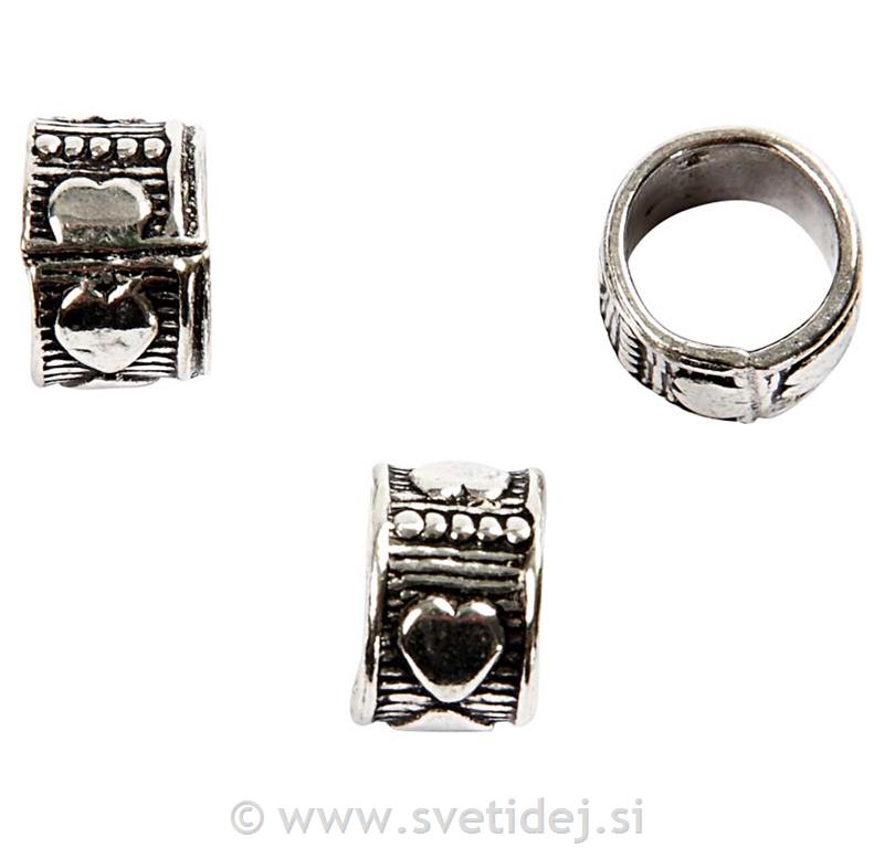 Posrebreni vlaj, 8 mm, set 6