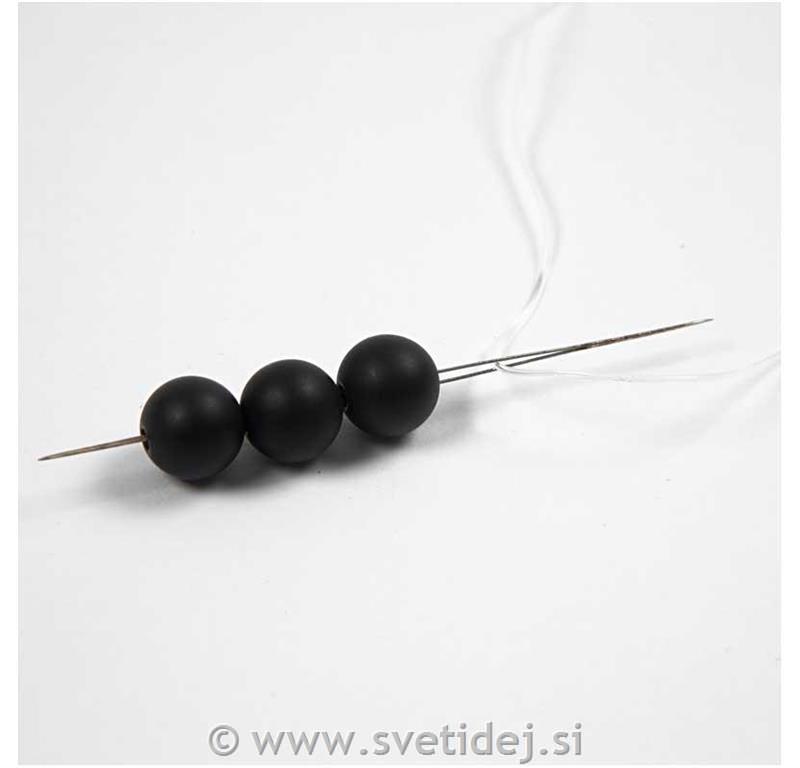 Igla za nizanje perlic, 6 cm, set 5