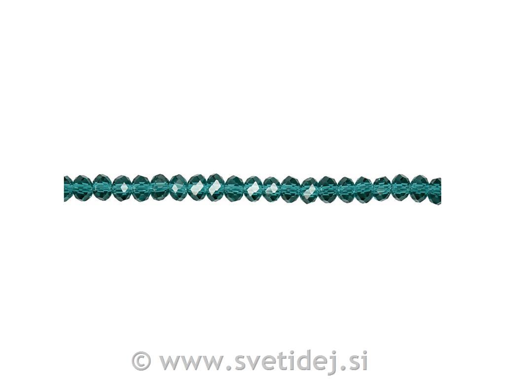 Brušene perle 3x4 mm, set 100