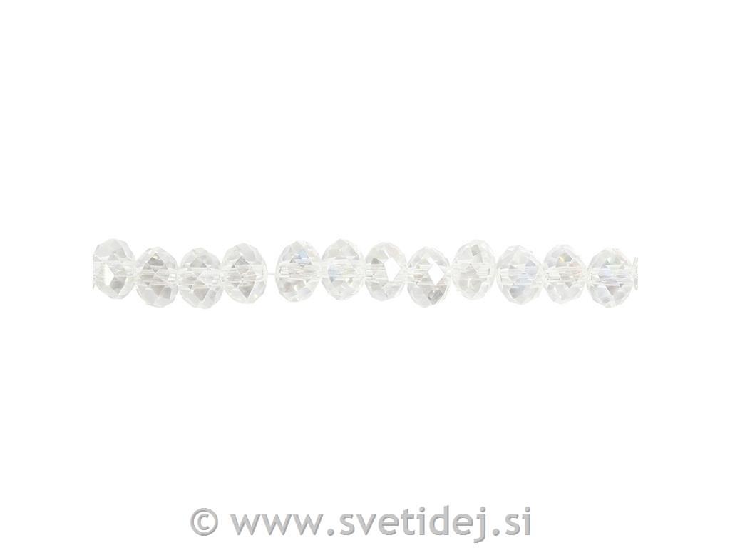 Kristalne perle 3x4 mm, set 100