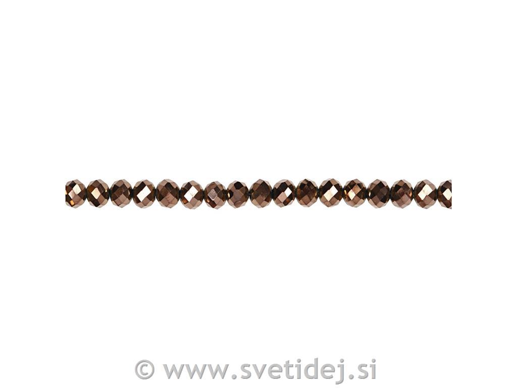 Kristalne perle, 3x4 mm, set 100