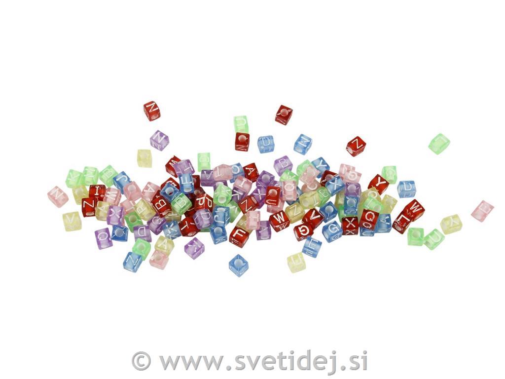Plastične perle 7x7 mm, 700ml