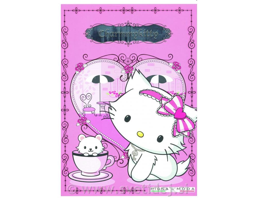 ZVEZEK PIGNA MODA CHARMY KITTY A4