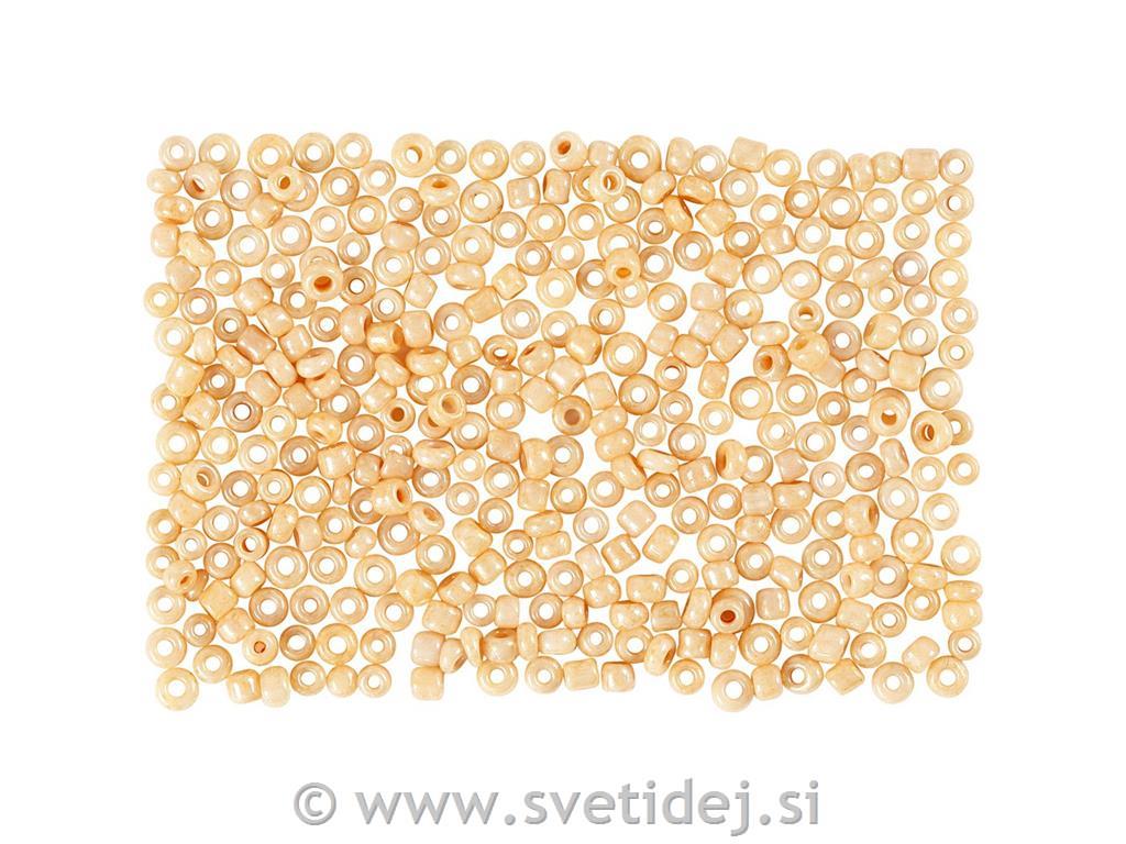 Perle 3 mm, 100g, mat oker