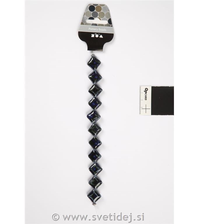 Keramične perle 19x19 mm, set 11