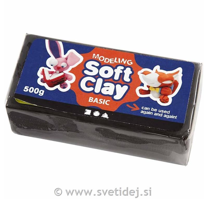 Plastelin črn, 500 g
