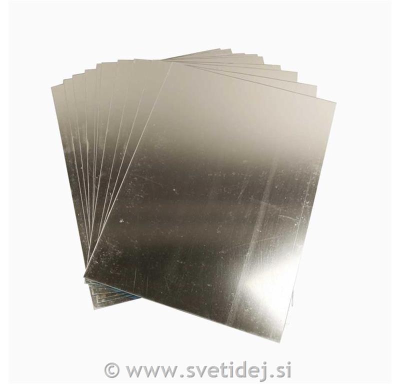Ogledalo plastično A4, 1 kos