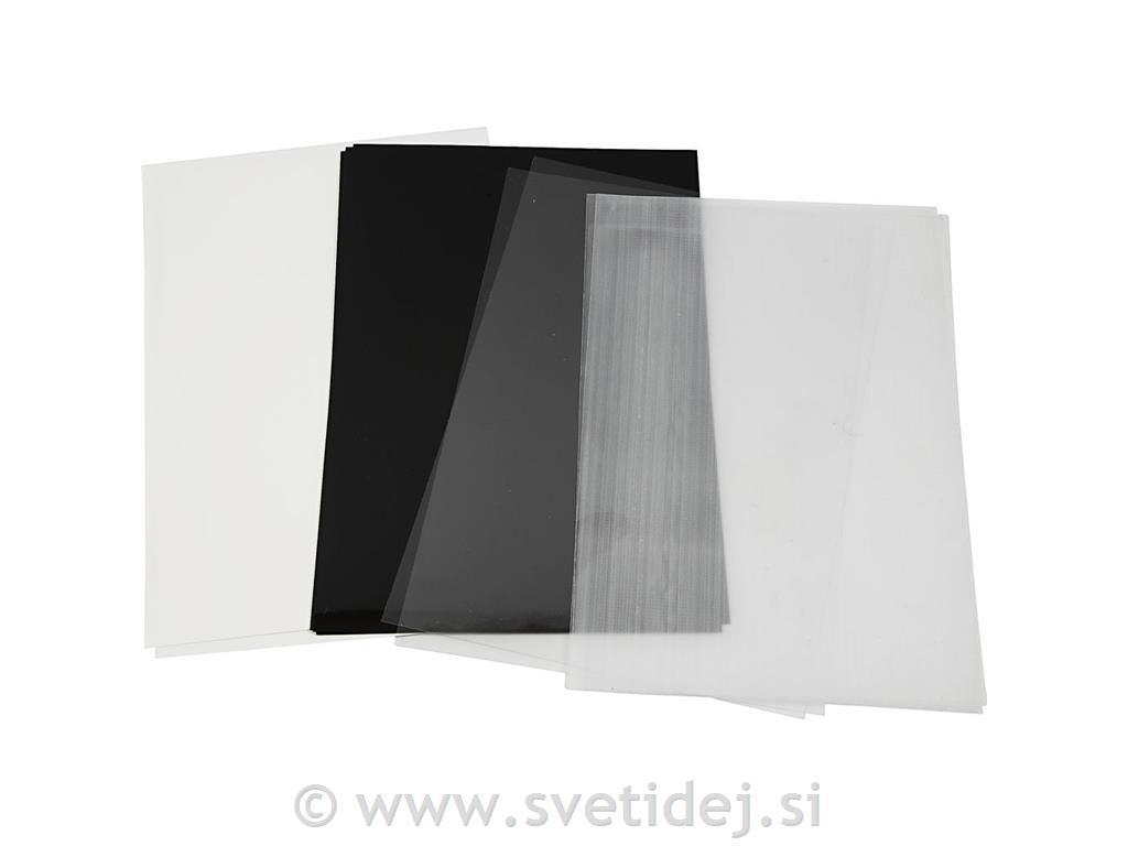 Skrčljiva plastika, 20x30,4 listi,mix