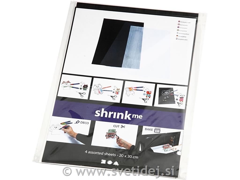 Skrčljiva plastika, 20x30,4 listi,mix