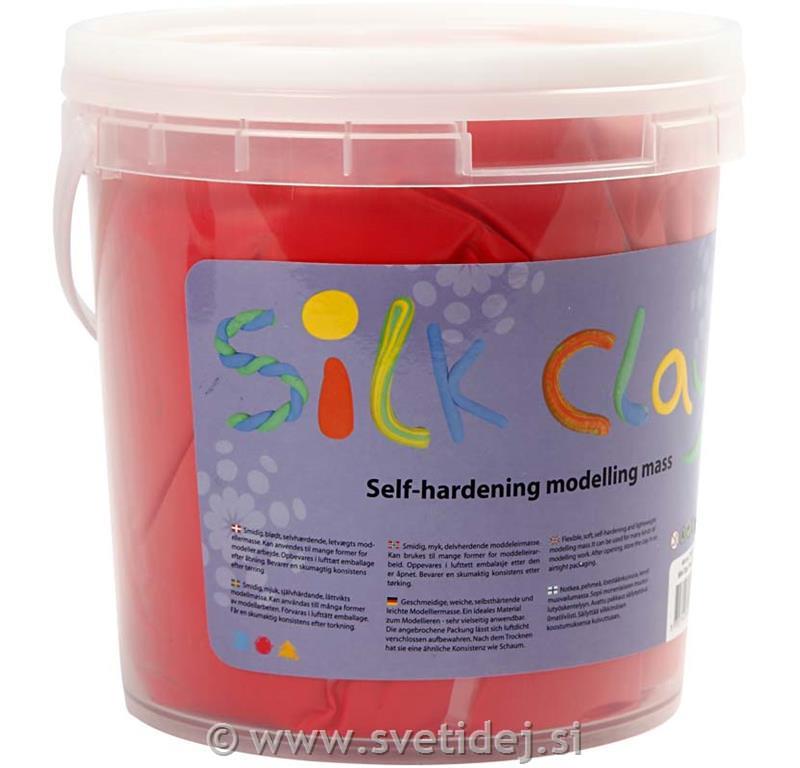 Silk Clay, rdeč, 650 g